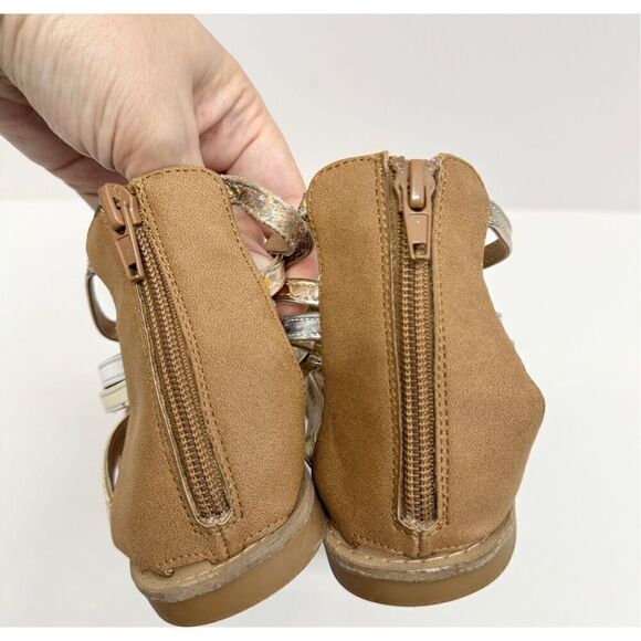 Tucker + Tate Kids Sandals Size 3M Multicolor Open Toe Gladiator Style - Picture 5 of 8